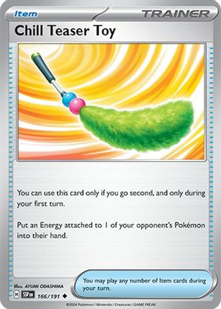 Chill Teaser Toy (166/191) - SV08 Surging Sparks Reverse Holofoil - Uncommon