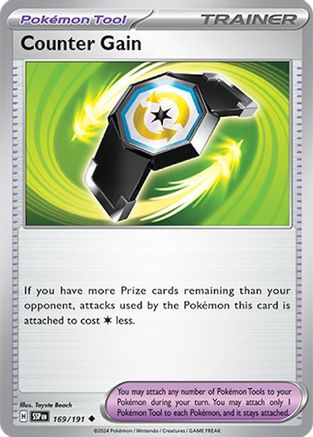 Counter Gain 169 - SV08 Surging Sparks Reverse Holofoil