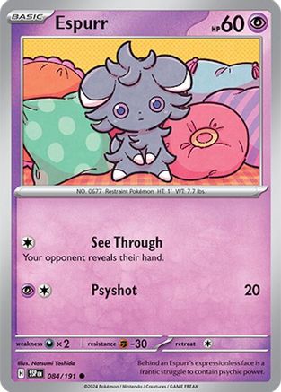 Espurr - 084/191 - SV08 Surging Sparks Reverse Holofoil