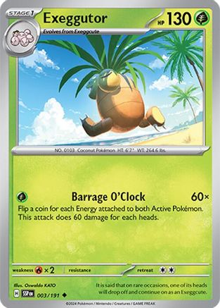 Exeggutor 3 - SV08 Surging Sparks Reverse Holofoil