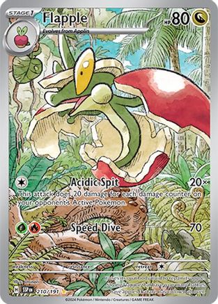 Flapple (210/191) - SV08 Surging Sparks Holofoil - Illustration Rare
