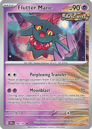Flutter Mane (96/191) - SV08 Surging Sparks Reverse Holofoil - Uncommon