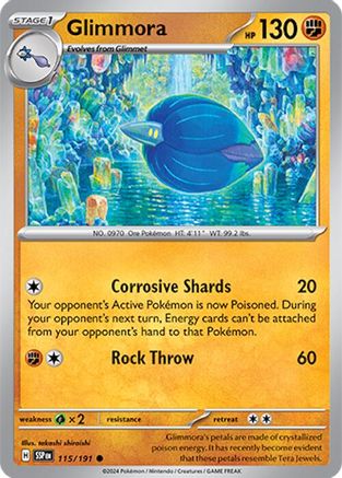 Glimmora 115 - SV08 Surging Sparks Reverse Holofoil