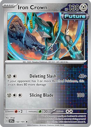 Iron Crown (132/191) - SV08 Surging Sparks Reverse Holofoil - Rare