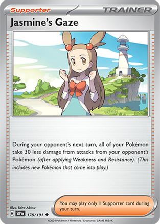 Jasmine's Gaze (178/191) - SV08 Surging Sparks Reverse Holofoil - Uncommon