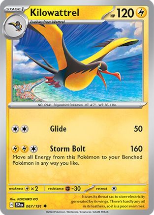 Kilowattrel (67/191) - SV08 Surging Sparks  - Uncommon