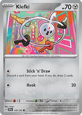 Klefki (128/191) - SV08 Surging Sparks Reverse Holofoil - Common