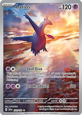Latios (203/191) - SV08 Surging Sparks Holofoil - Illustration Rare