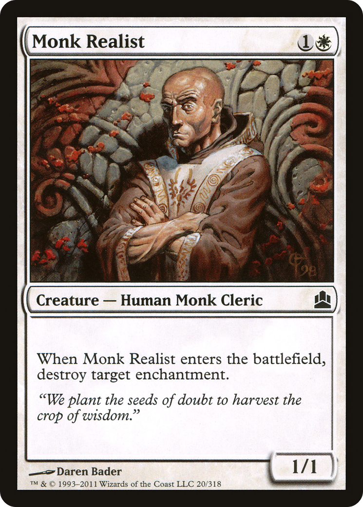 Monk Realist (CMD-020) - Commander 2011