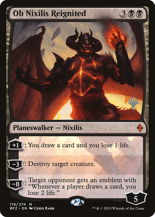 Ob Nixilis Reignited (PPM21-119) - Battle for Zendikar Promos Foil (Promo Pack)