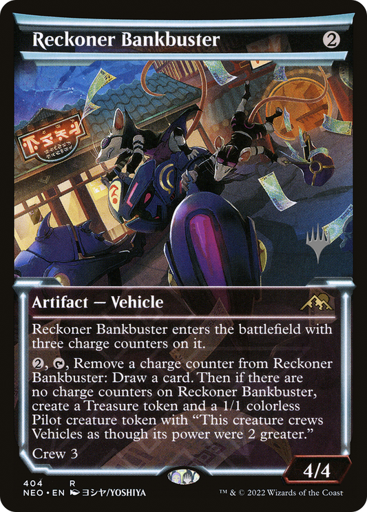 Reckoner Bankbuster (PNEO-404P) - Kamigawa: Neon Dynasty Promos: (Showcase) Foil