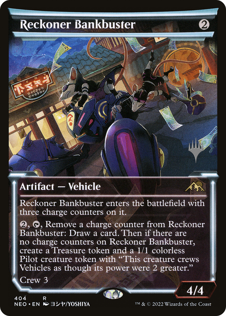 Reckoner Bankbuster (Showcase) (PPBRO-404P) - Kamigawa: Neon Dynasty Promos: (Showcase) Foil (Promo Pack)