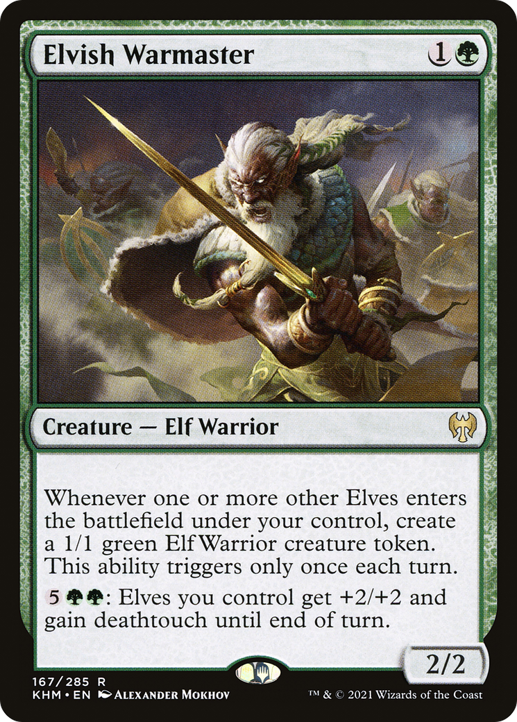 Elvish Warmaster (KHM-167) - Kaldheim