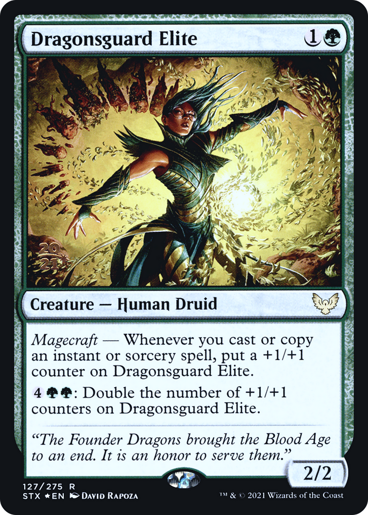 Dragonsguard Elite (PRE-127S) - Strixhaven: School of Mages Promos (Prerelease) Foil