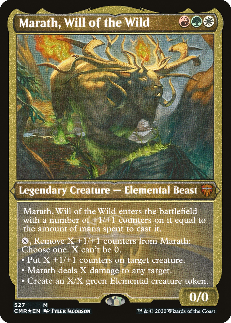 Marath, Will of the Wild (CMR-527) - Commander Legends Etched Foil