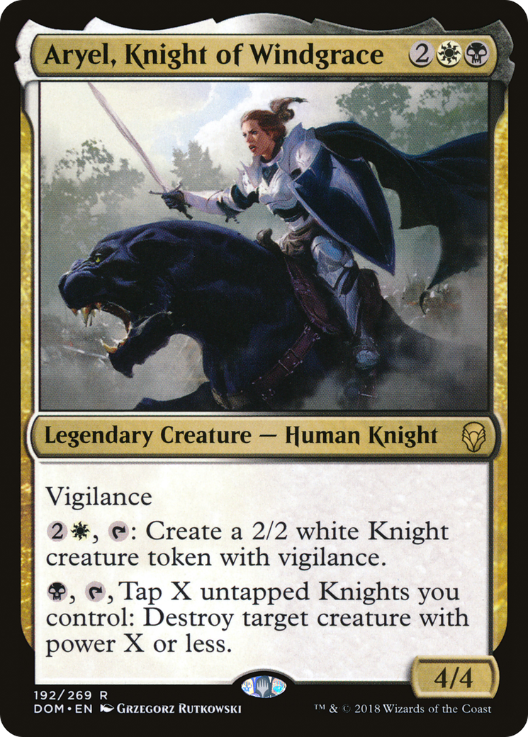 Aryel, Knight of Windgrace (DOM-192) - Dominaria Foil