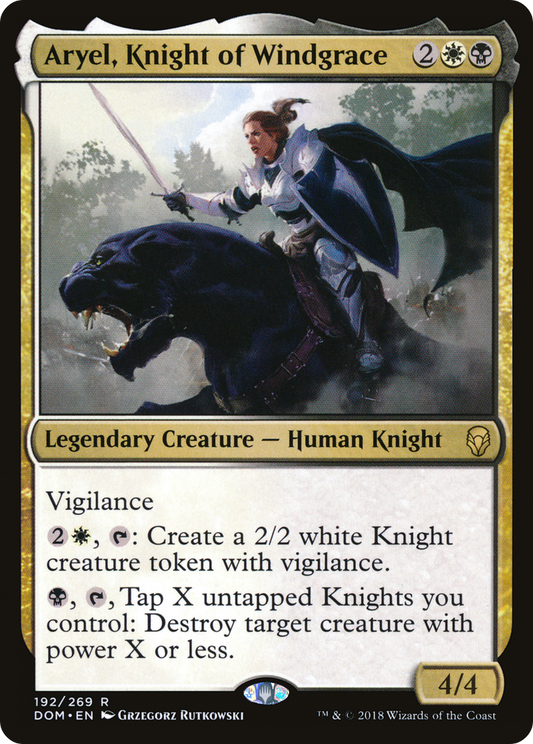 Aryel, Knight of Windgrace (DOM-192) - Dominaria Foil