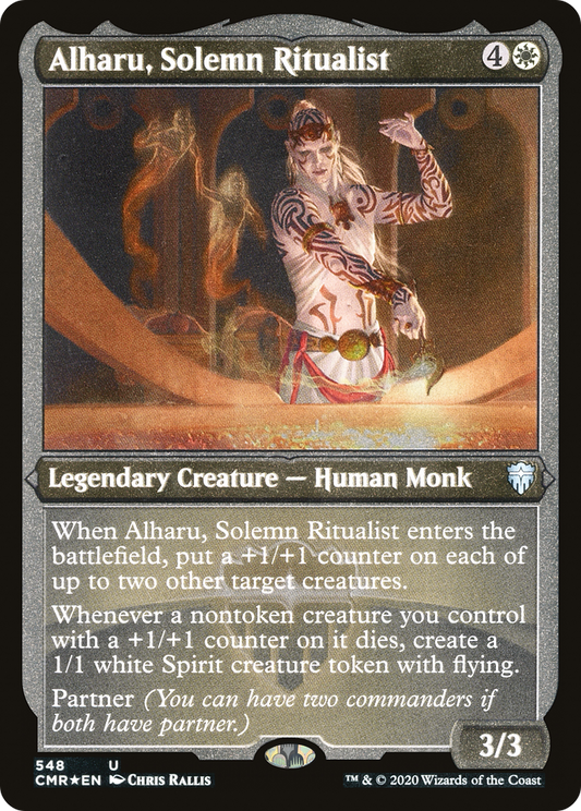 Alharu, Solemn Ritualist (CMR-548) - Commander Legends Etched Foil