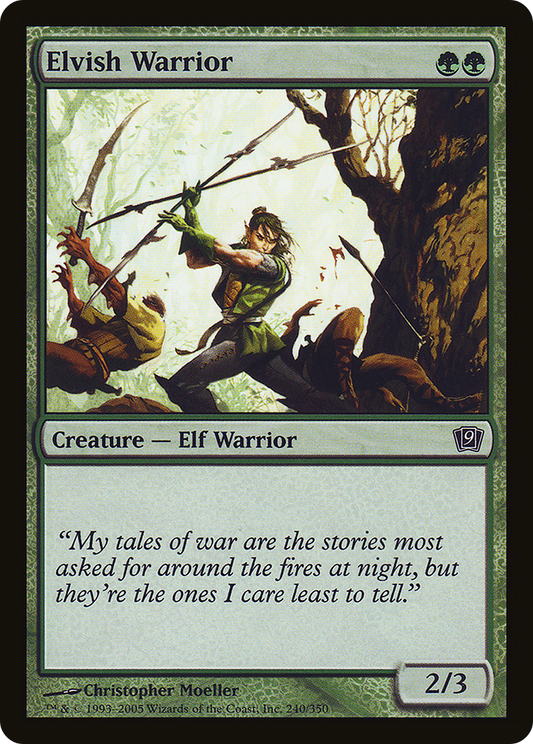 Elvish Warrior (9ED-240★) - Ninth Edition Foil