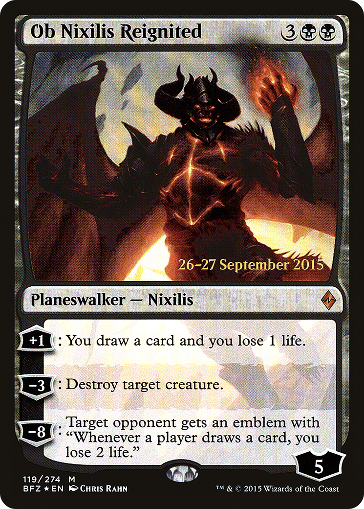 Ob Nixilis Reignited (PRE-119S) - Battle for Zendikar Promos Foil