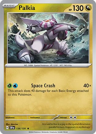 Palkia (136/191) - SV08 Surging Sparks Holofoil - Rare