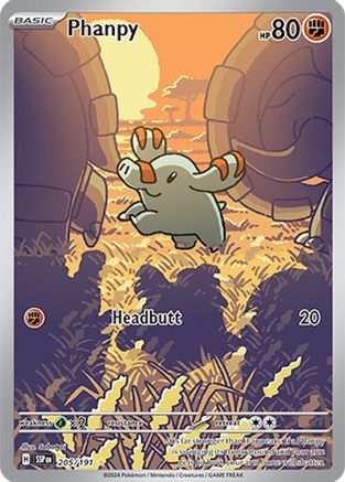 Phanpy (205/191) - SV08 Surging Sparks Holofoil - Illustration Rare