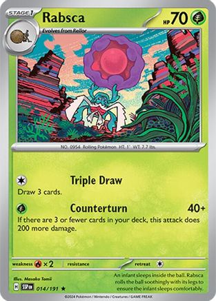 Rabsca (14/191) - SV08 Surging Sparks Reverse Holofoil - Rare