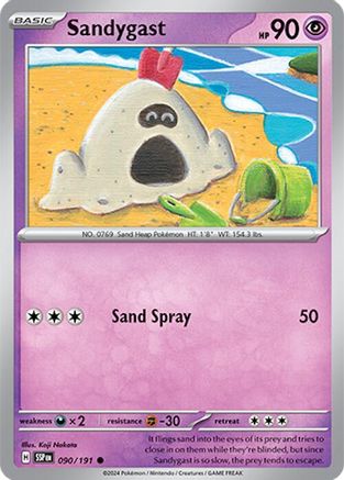 Sandygast (90/191) - SV08 Surging Sparks  - Common