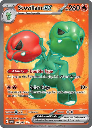 Scovillain ex (216/191) - SV08 Surging Sparks Holofoil - Ultra Rare