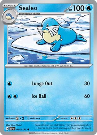Sealeo (44/191) - SV08 Surging Sparks Reverse Holofoil - Common