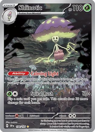 Shiinotic (194/191) - SV08 Surging Sparks Holofoil - Illustration Rare