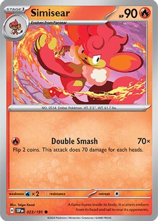 Simisear (23/191) - SV08 Surging Sparks  - Common