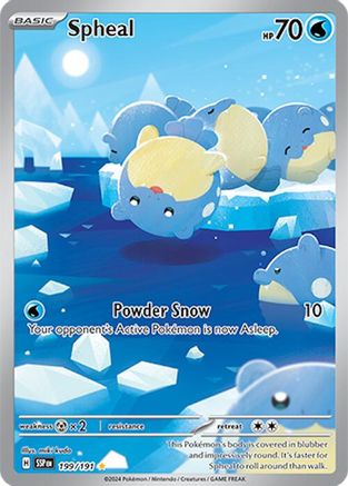 Spheal (199/191) - SV08 Surging Sparks Holofoil - Illustration Rare