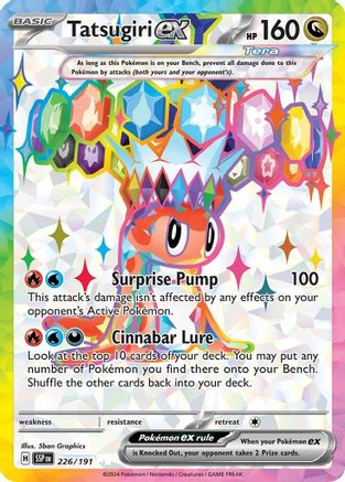 Tatsugiri ex (226/191) - SV08 Surging Sparks Holofoil - Ultra Rare