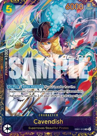 Cavendish (Treasure Cup 2024) (EB01-012) - One Piece Promotion Cards Foil