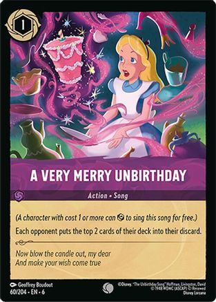 (60/204) A Very Merry Unbirthday - Azurite Sea Cold Foil