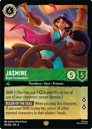 (84/204) Jasmine - Royal Commodore - Azurite Sea Cold Foil