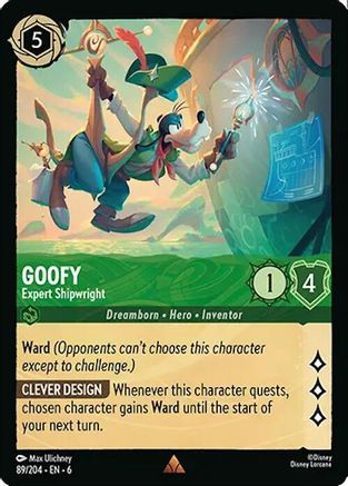 (089/204)  Goofy - Expert Shipwright - Azurite Sea  Normal