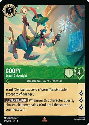 (89/204) Goofy - Expert Shipwright - Azurite Sea Cold Foil