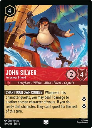 (109/204) John Silver - Ferocious Friend - Azurite Sea Cold Foil