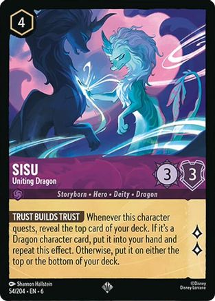 Sisu - Uniting Dragon (54/204) - Azurite Sea Cold Foil