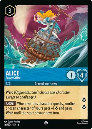(161/204)  Alice - Savvy Sailor - Azurite Sea  Cold Foil
