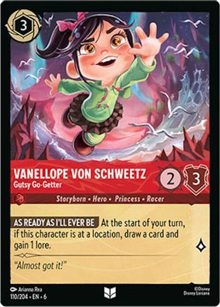 (110/204)  Vanellope von Schweetz - Gutsy Go-Getter - Azurite Sea  Cold Foil