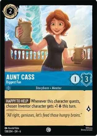 Aunt Cass - Biggest Fan (138/204) - Azurite Sea Cold Foil