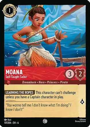 (117/204)  Moana - Self-Taught Sailor - Azurite Sea  Cold Foil
