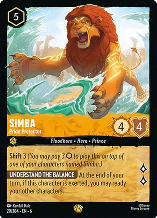 Simba - Pride Protector (20/204) - Azurite Sea