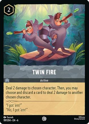 (197/204)  Twin Fire - Azurite Sea  Cold Foil