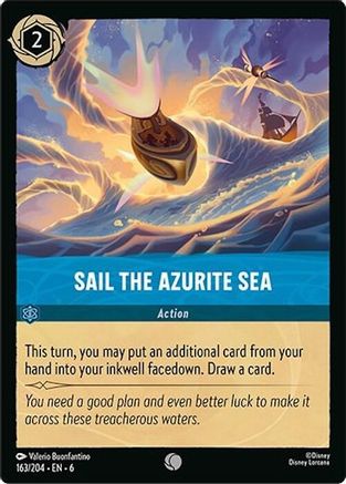 Sail the Azurite Sea (163/204) - Azurite Sea Cold Foil