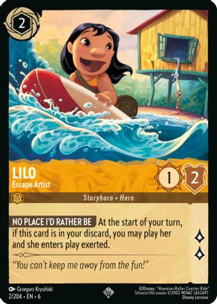 (002/204)  Lilo - Escape Artist - Azurite Sea  Cold Foil