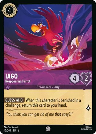 Iago - Reappearing Parrot (45/204) - Azurite Sea